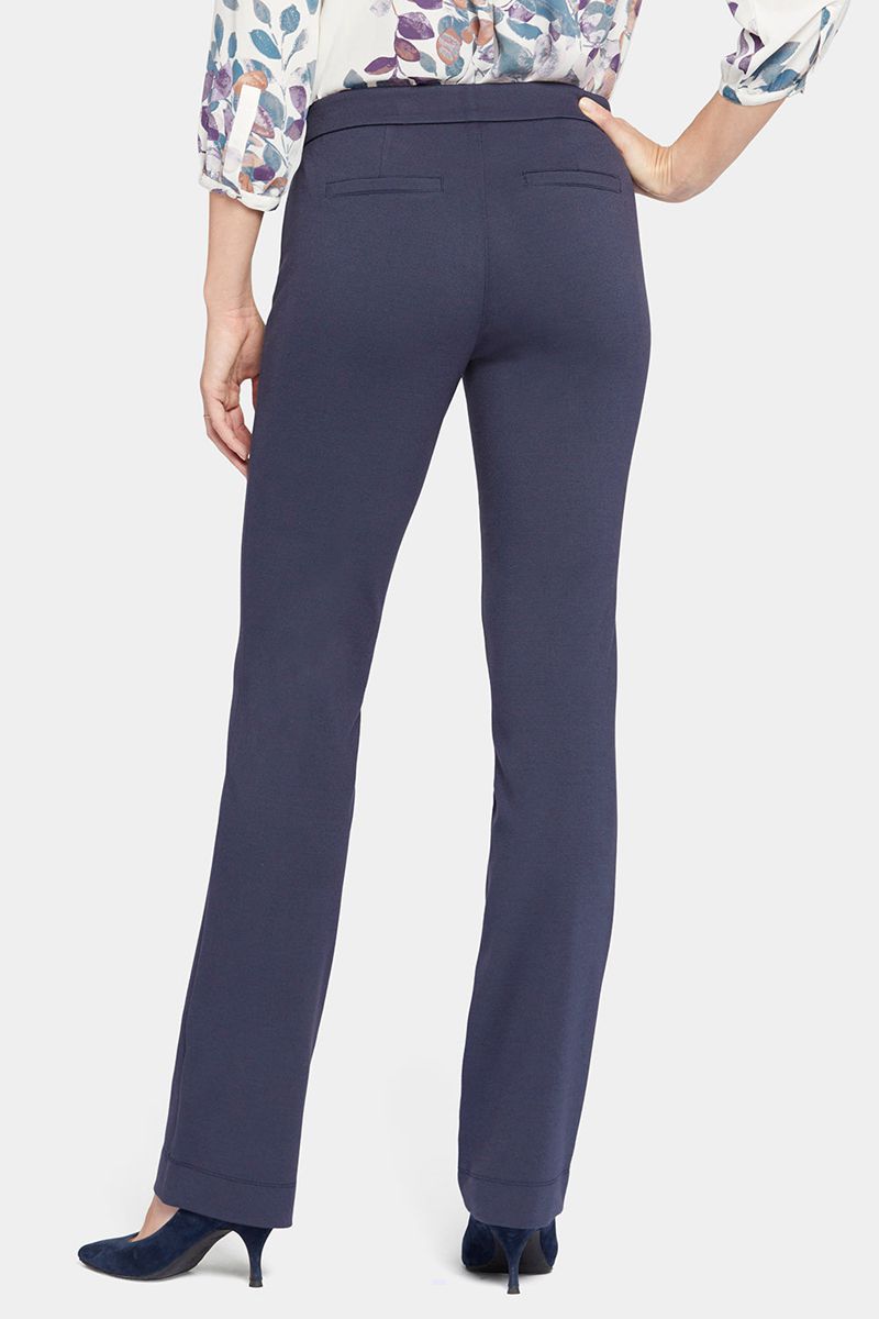 Navy Women's NYDJ Petite Slim Trouser Pants | NZ 613LGYUJT