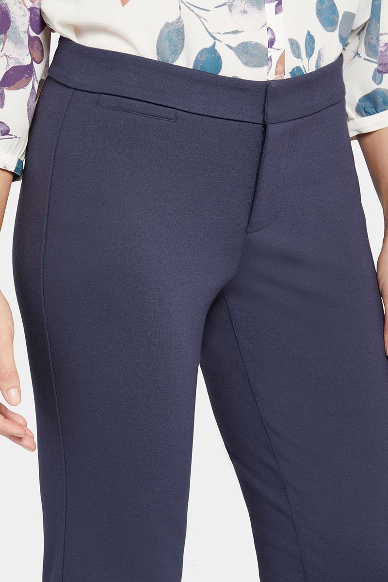 Navy Women's NYDJ Petite Slim Trouser Pants | NZ 613LGYUJT