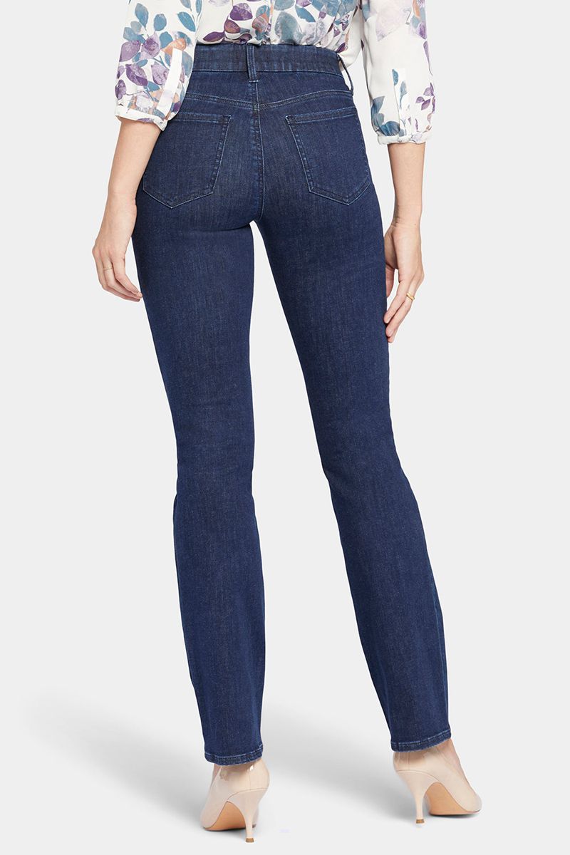 Navy Women's NYDJ Petite Waist-Match™ Marilyn Straight Jeans | NZ 839WUOGYD