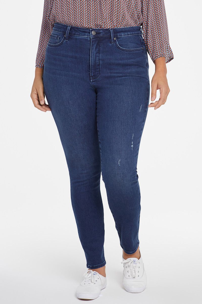 Navy Women's NYDJ Plus Ami Skinny Jeans | NZ 063UJDCKT