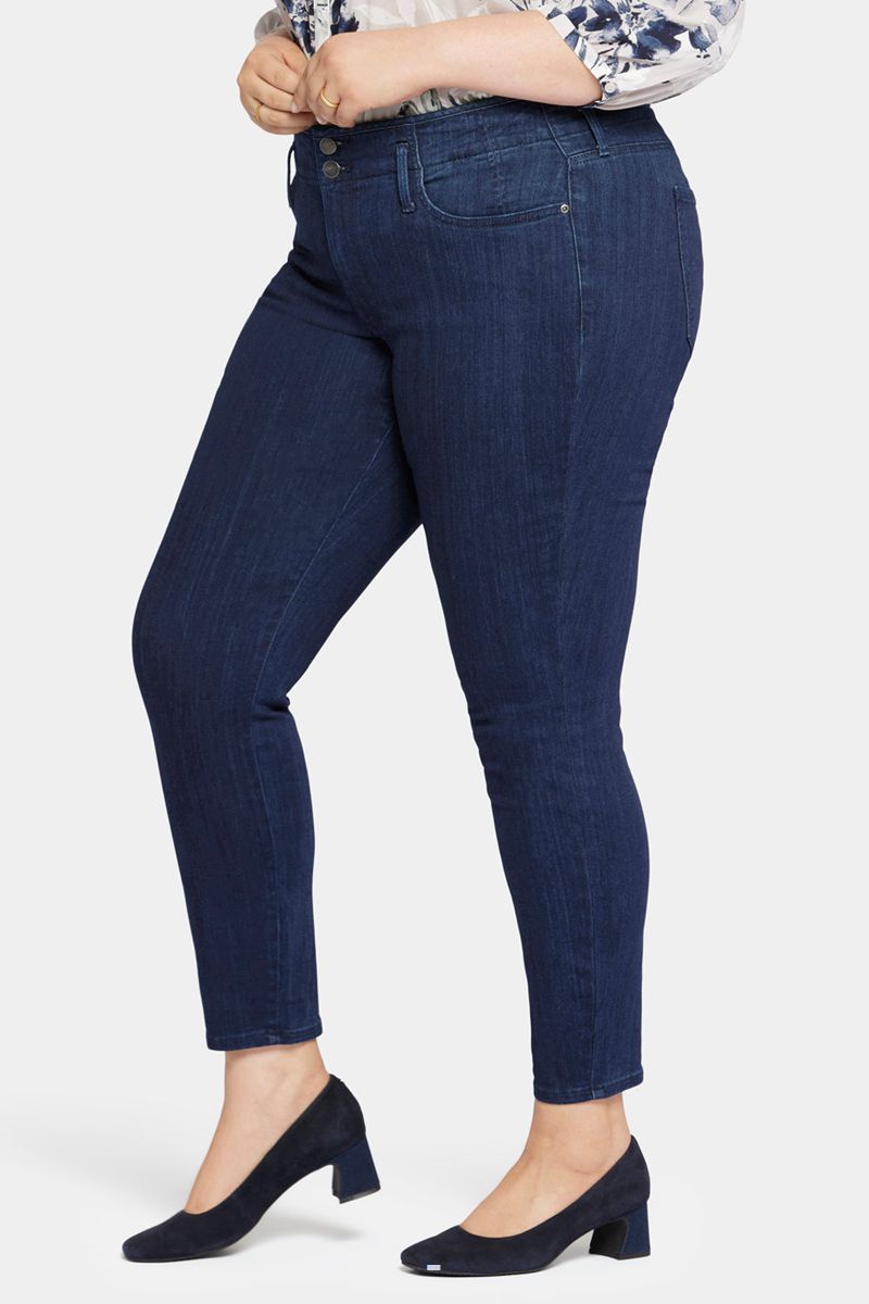 Navy Women's NYDJ Plus Ami Skinny Jeans | NZ 130YABHMZ