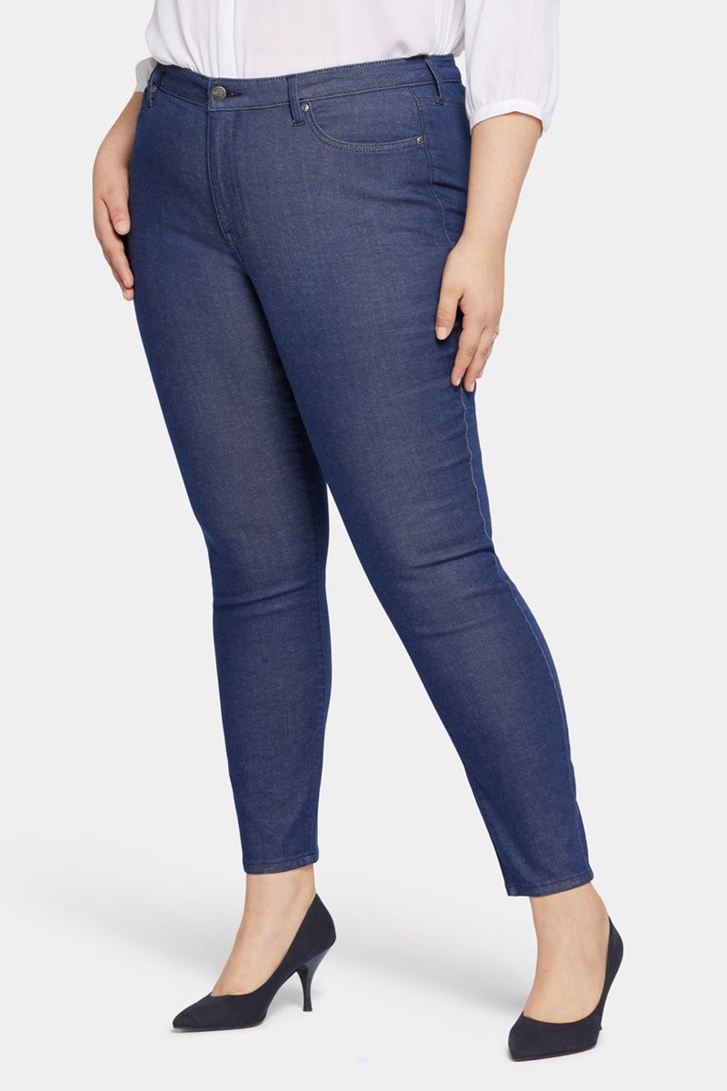 Navy Women's NYDJ Plus Ami Skinny Jeans | NZ 307KPYADQ