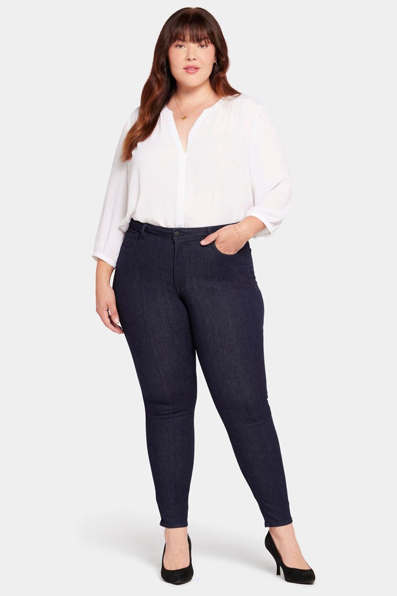 Navy Women's NYDJ Plus Ami Skinny Jeans | NZ 374HOVRKX