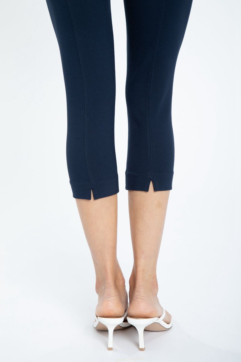 Navy Women's NYDJ Pull-On Capri Leggings | NZ 461YTIJVX