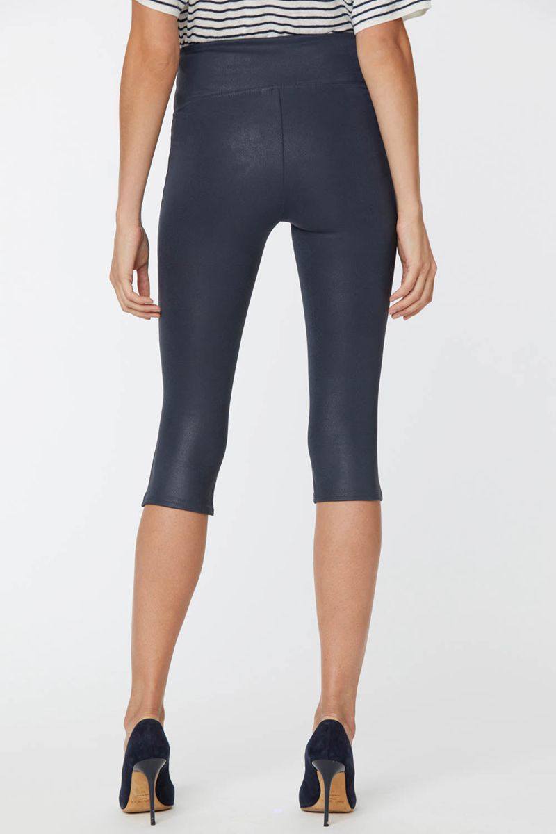 Navy Women's NYDJ Pull-On Skinny Capri Leggings | NZ 426QIDNLW