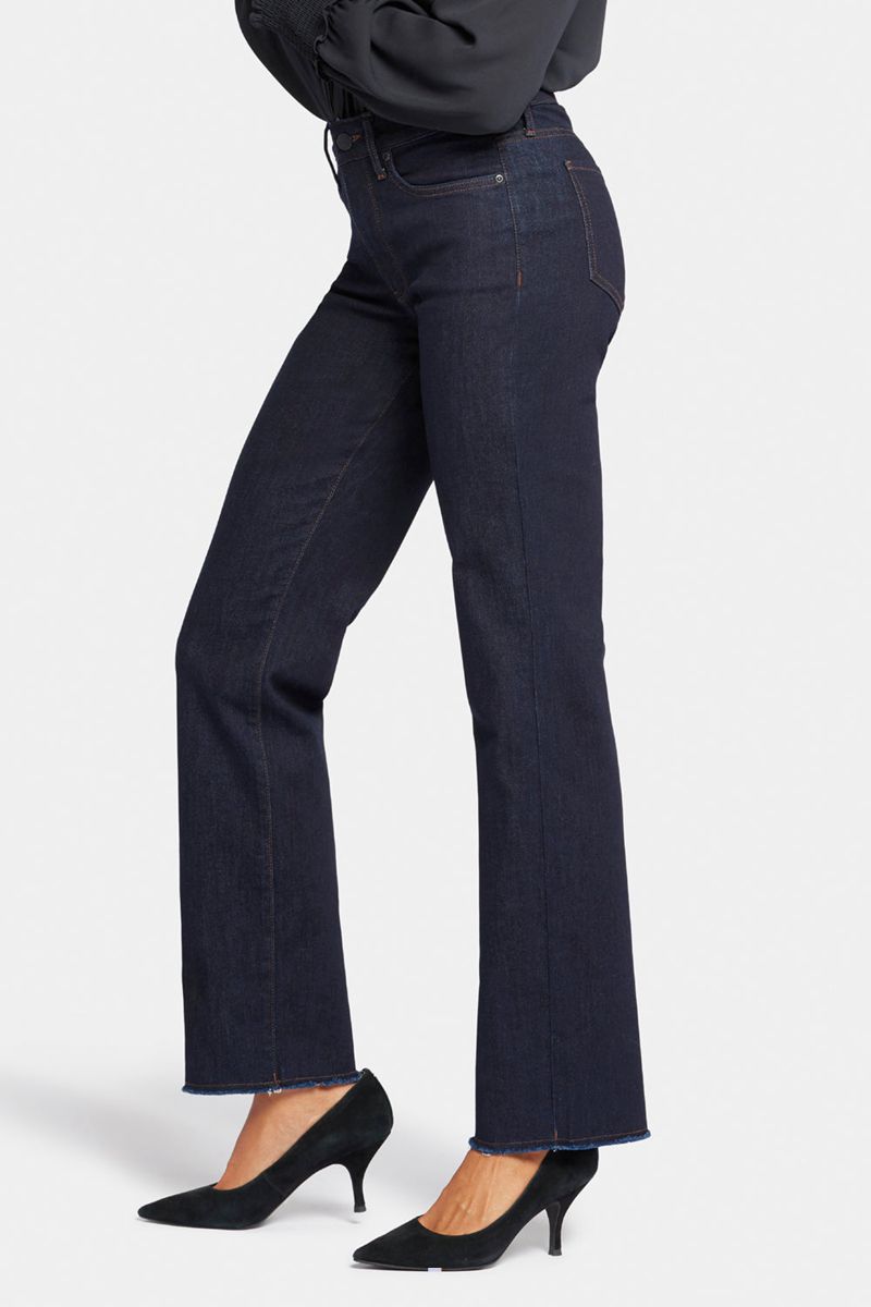 Navy Women's NYDJ Relaxed Straight Jeans | NZ 514XAFZLR