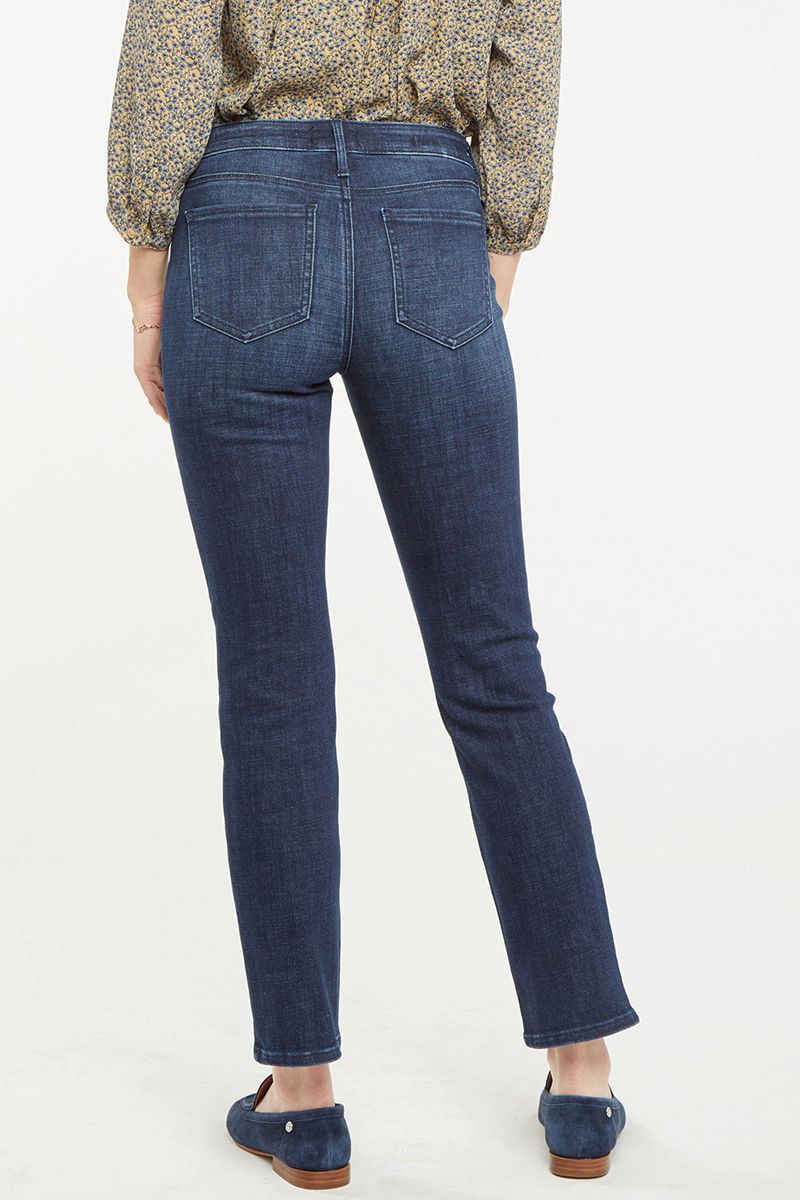 Navy Women's NYDJ Sheri Slim Ankle Jeans | NZ 571UNFITY