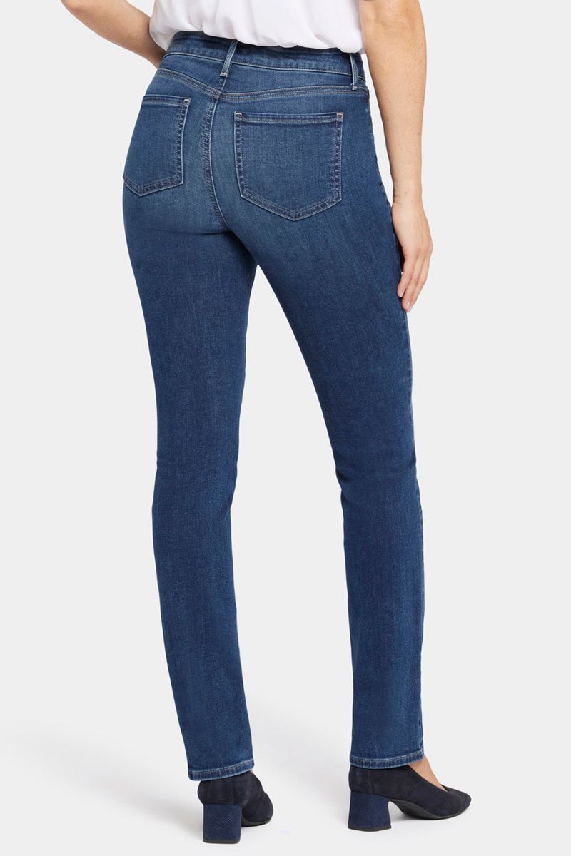 Navy Women's NYDJ Sheri Slim Jeans | NZ 146FLNCVP