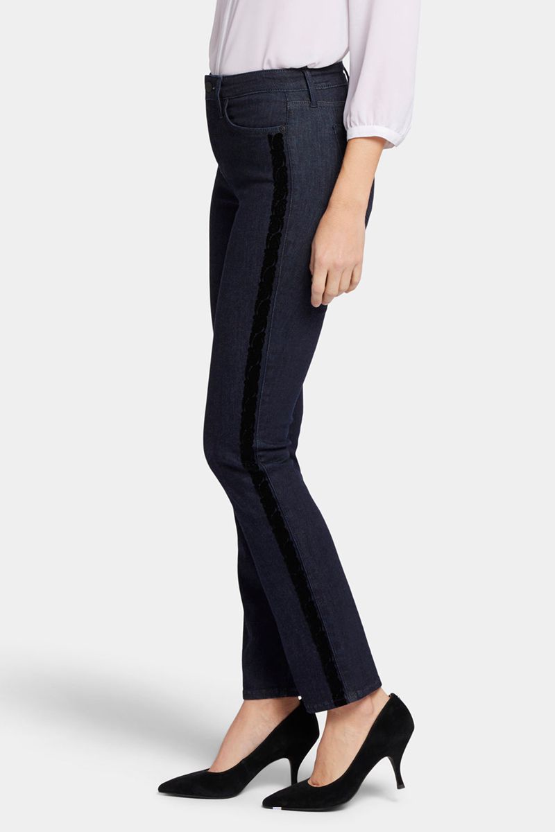 Navy Women's NYDJ Sheri Slim Jeans | NZ 147BPANDJ