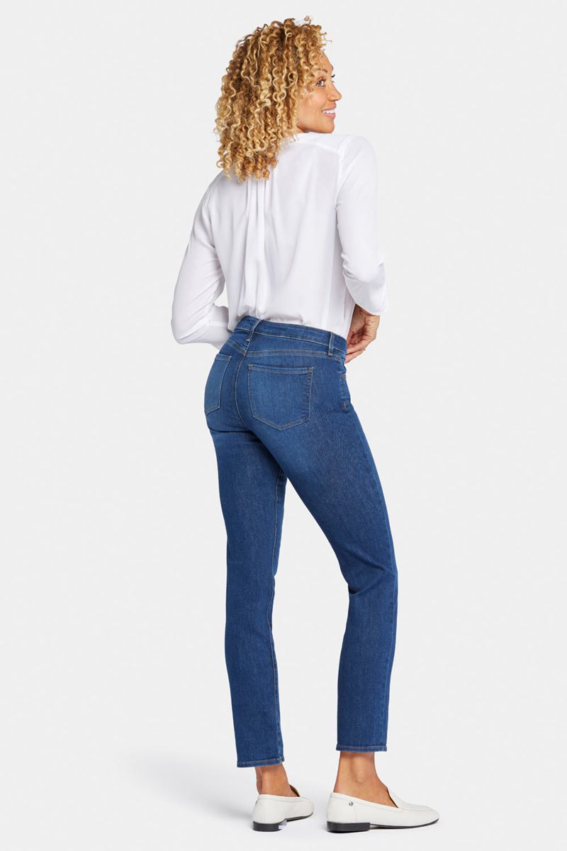 Navy Women's NYDJ Sheri Slim Jeans | NZ 392WQHBFE