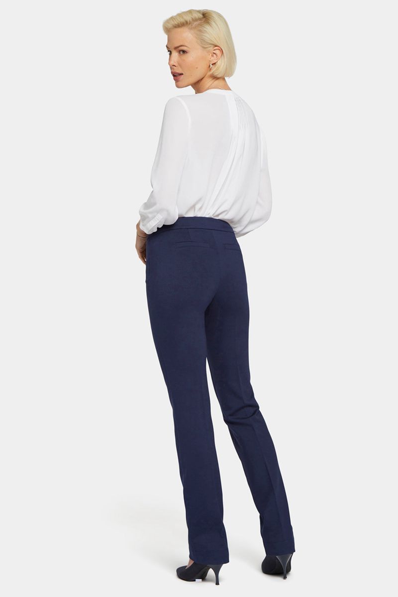 Navy Women's NYDJ Slim Trouser Pants | NZ 381HYAGWZ