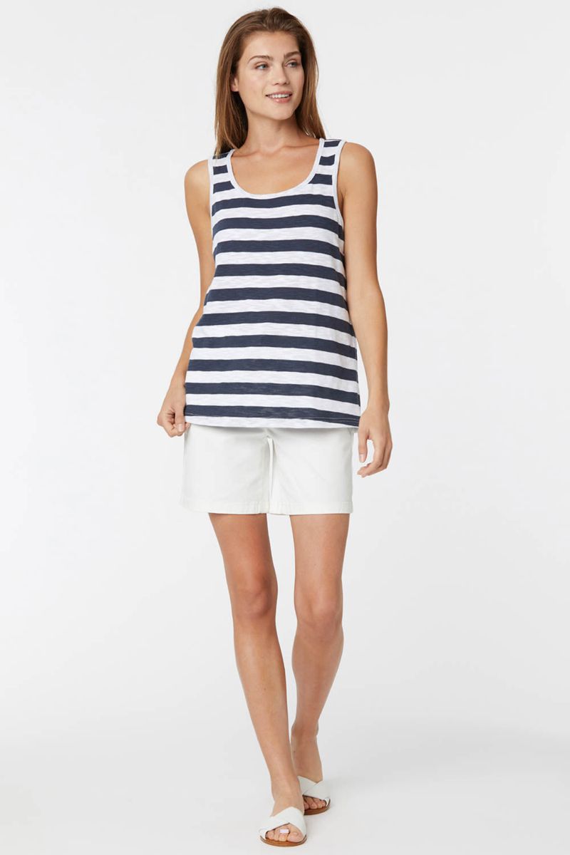 Navy Women's NYDJ Striped Tanks | NZ 895VDLEHG