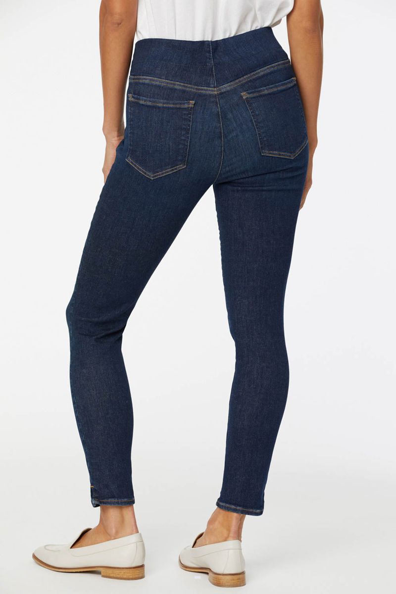 Navy Women's NYDJ Super Skinny Ankle Pull-On Jeans | NZ 725SWBIZE