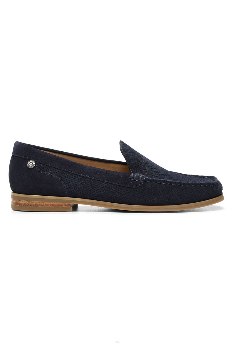 Navy Women's NYDJ Tacie Slip-On Loafers | NZ 490KWPYIB