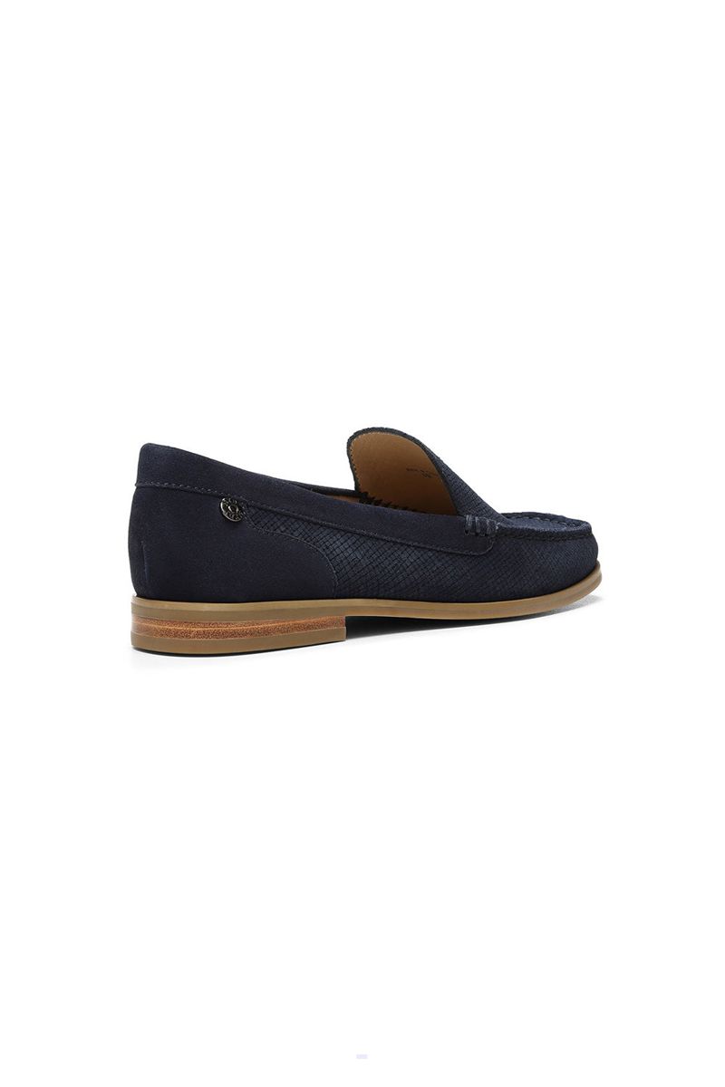 Navy Women's NYDJ Tacie Slip-On Loafers | NZ 490KWPYIB