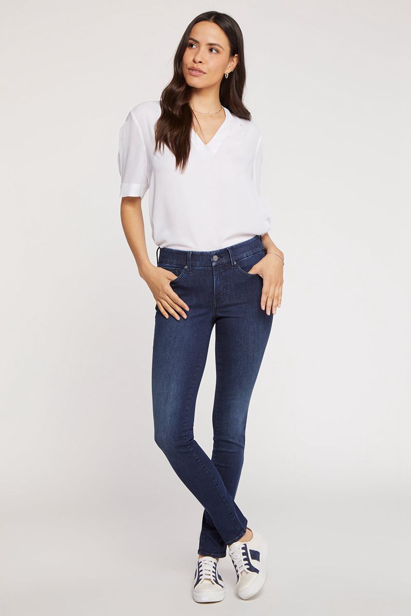 Navy Women's NYDJ Waist-Match™ Alina Skinny Jeans | NZ 850VBPWXA