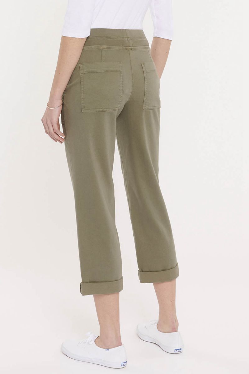 Olive Women's NYDJ Drawstring Cargo Pants | NZ 953VTUFPM