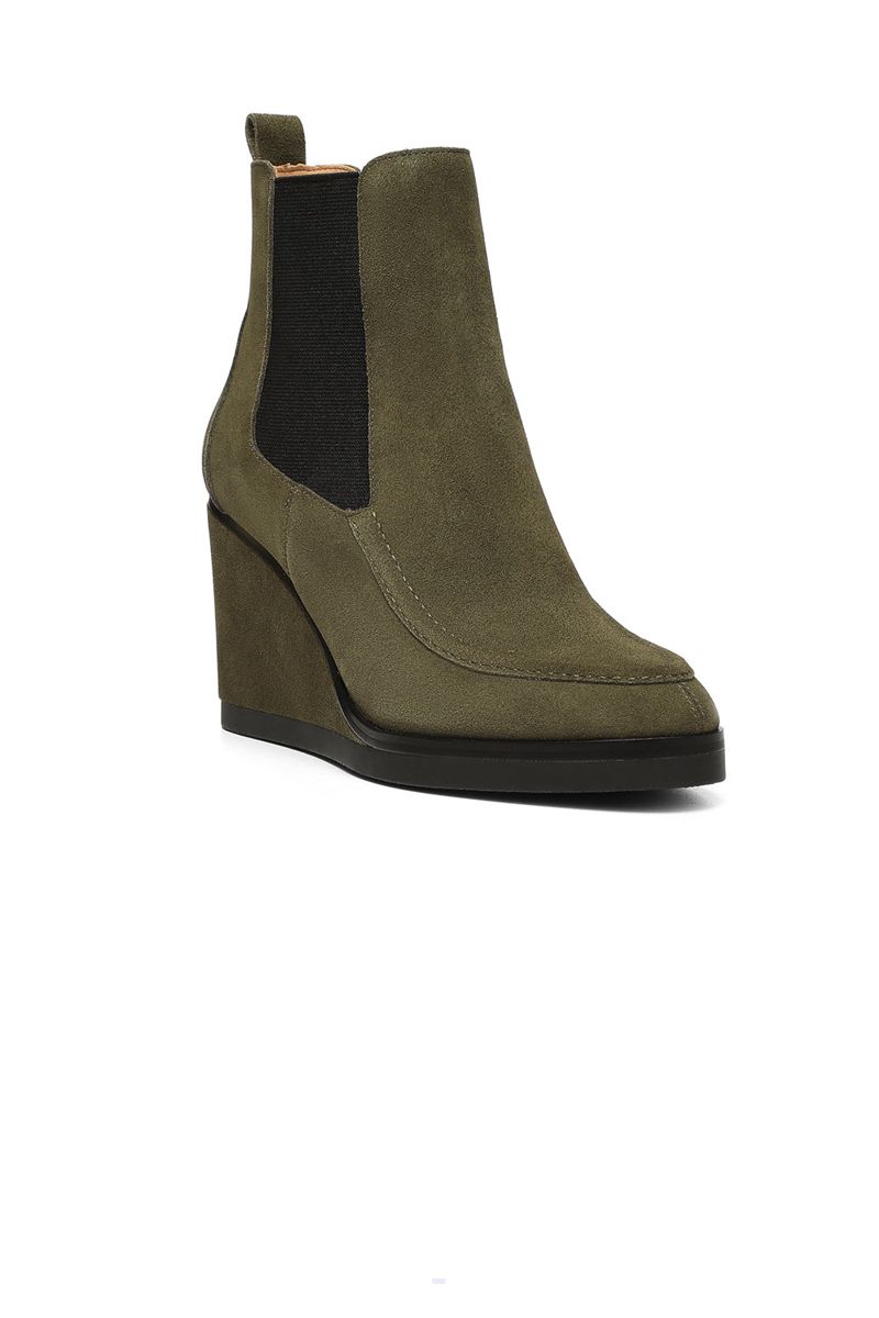 Olive Women\'s NYDJ Leeza Wedge Boots | NZ 983OJBDKH