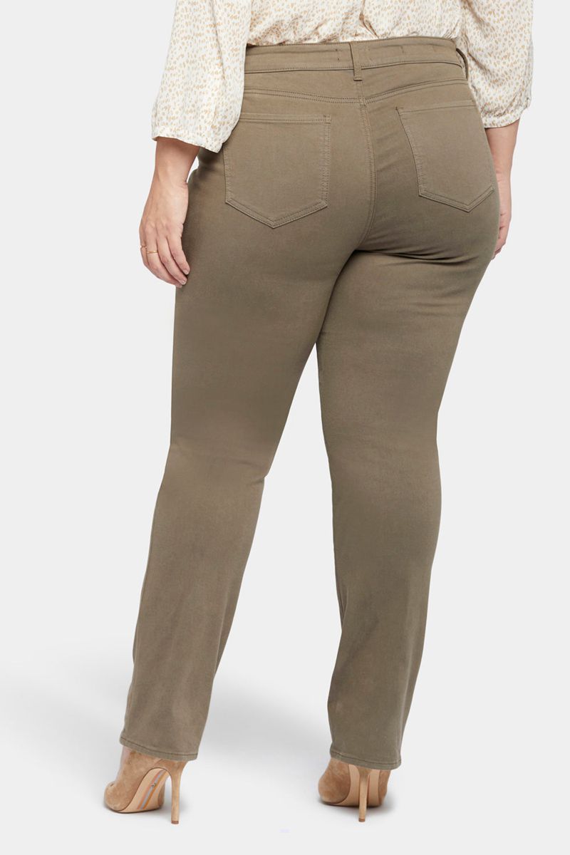 Olive Women's NYDJ Plus Marilyn Straight Jeans | NZ 359GHXTDF