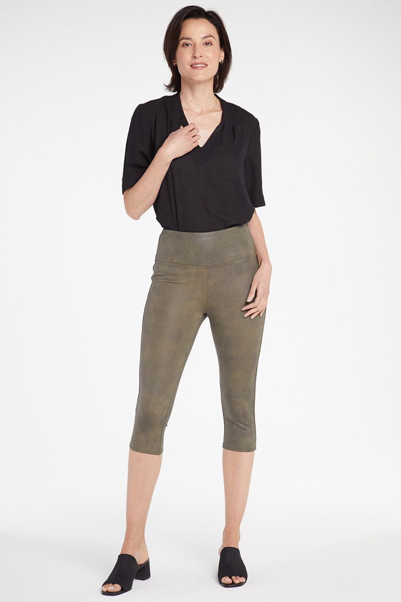 Olive Women\'s NYDJ Pull-On Skinny Capri Leggings | NZ 205STGNHY