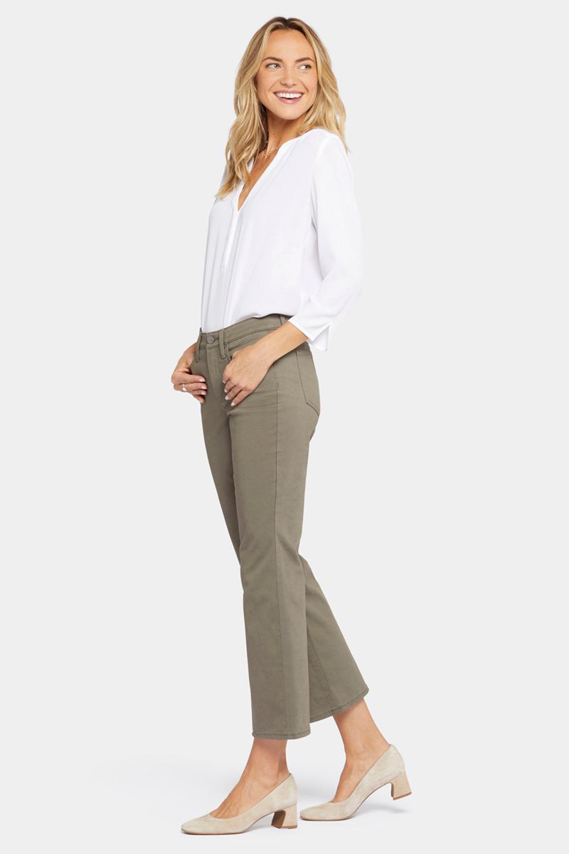 Olive Women's NYDJ Relaxed Flared Jeans | NZ 402GYSQKB