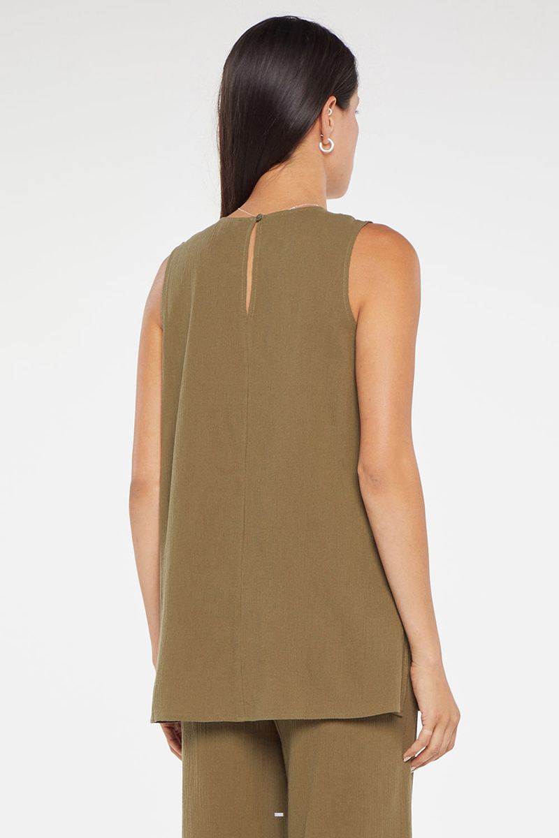 Olive Women's NYDJ Sleeveless Tunic Tops | NZ 413YVQJFD