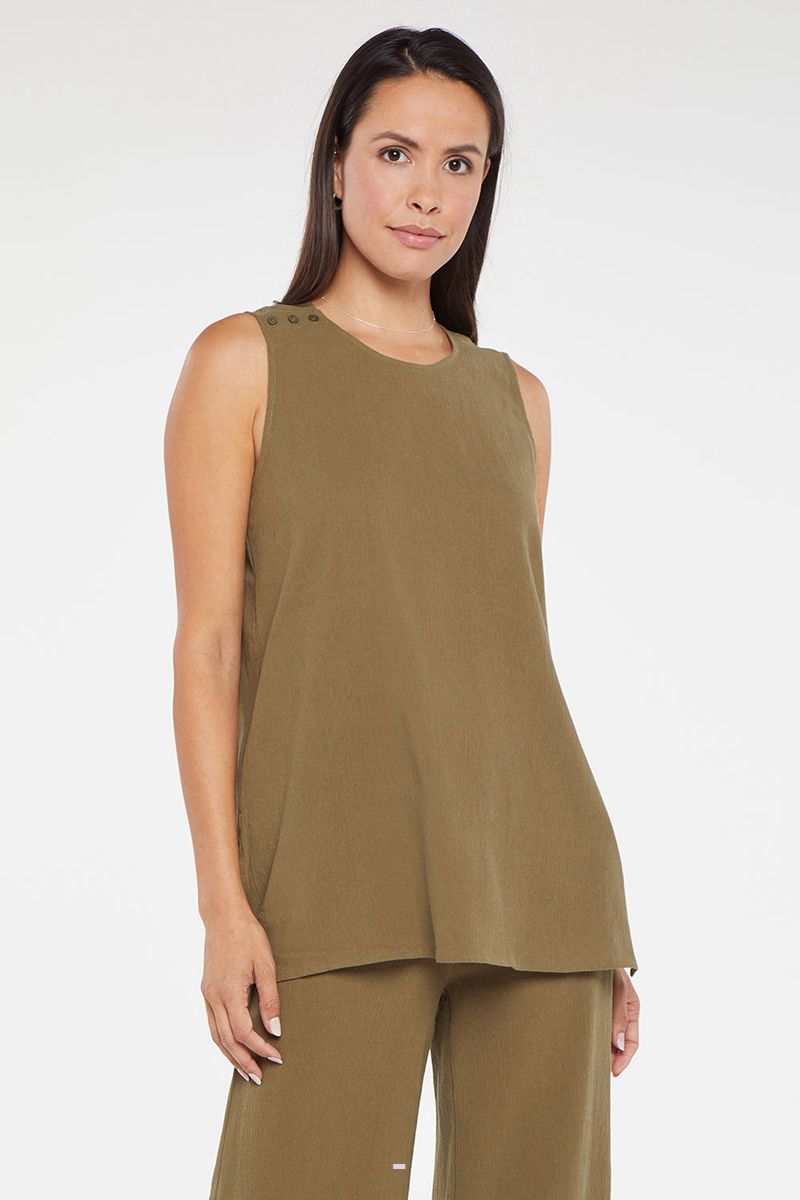 Olive Women's NYDJ Sleeveless Tunic Tops | NZ 413YVQJFD