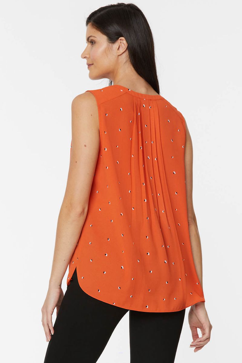 Orange Women's NYDJ Plus The Sleeveless Perfect Blouse | NZ 207RWPQDM