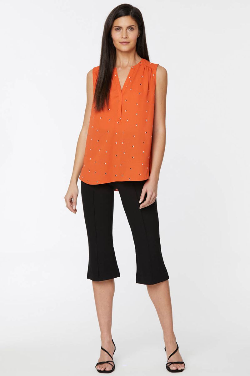 Orange Women's NYDJ Plus The Sleeveless Perfect Blouse | NZ 207RWPQDM