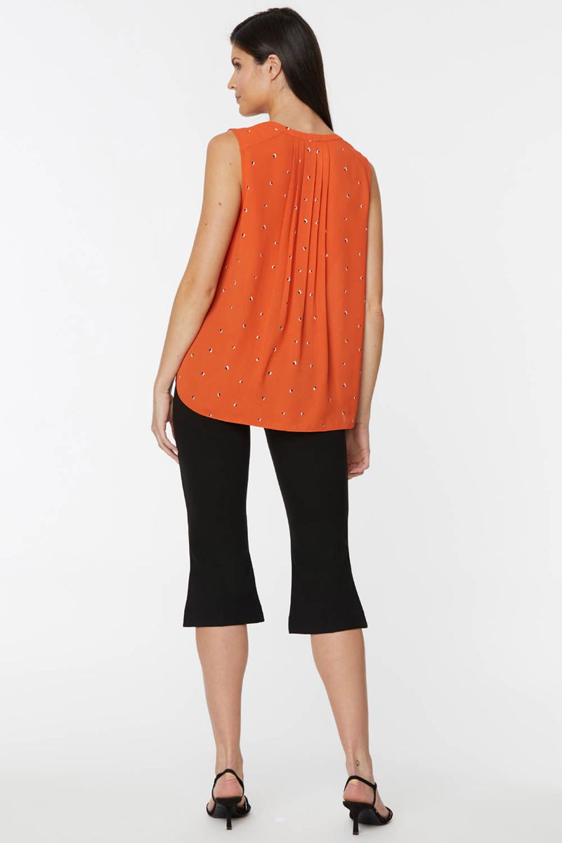 Orange Women's NYDJ Plus The Sleeveless Perfect Blouse | NZ 207RWPQDM