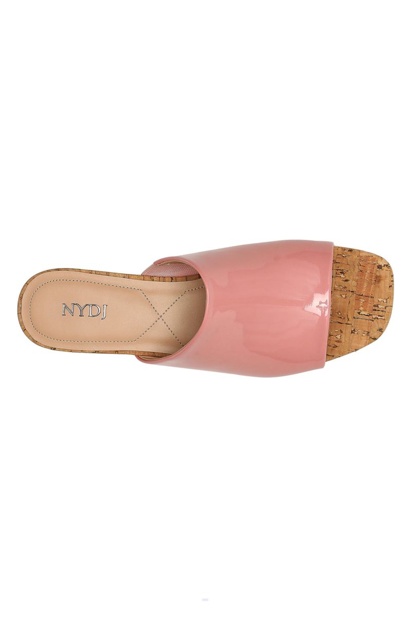 Pink Women's NYDJ Claudine Wedge Mule Sandals | NZ 768LXGICV