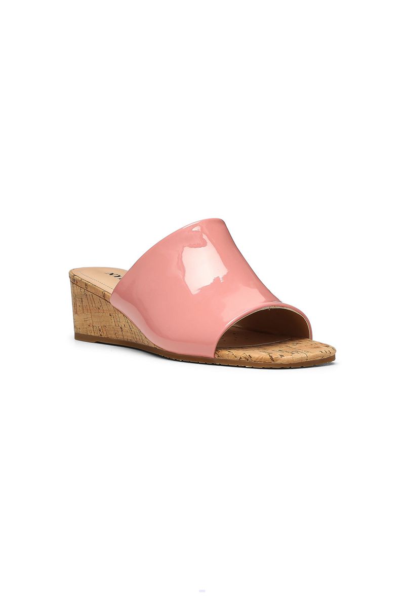 Pink Women\'s NYDJ Claudine Wedge Mule Sandals | NZ 768LXGICV