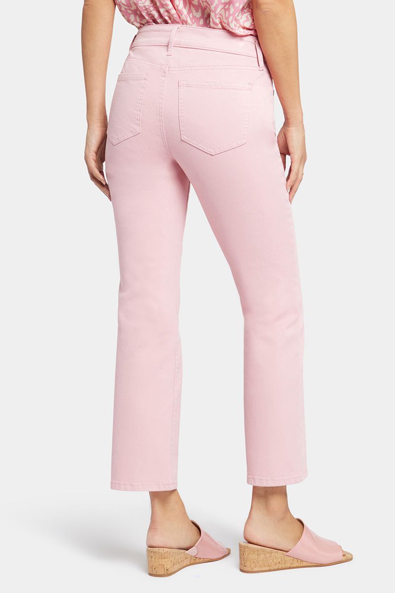 Pink Women's NYDJ Marilyn Straight Ankle Jeans | NZ 739QOCLBU