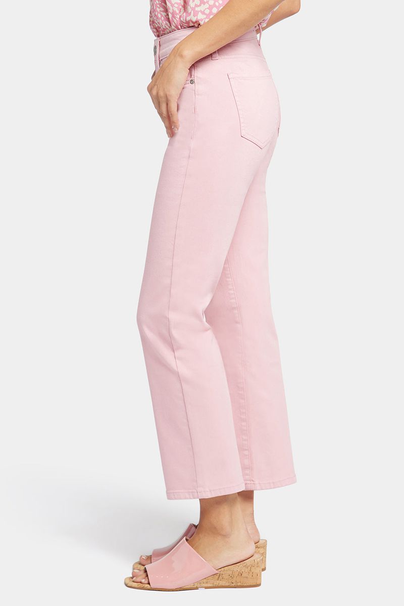 Pink Women's NYDJ Marilyn Straight Ankle Jeans | NZ 739QOCLBU