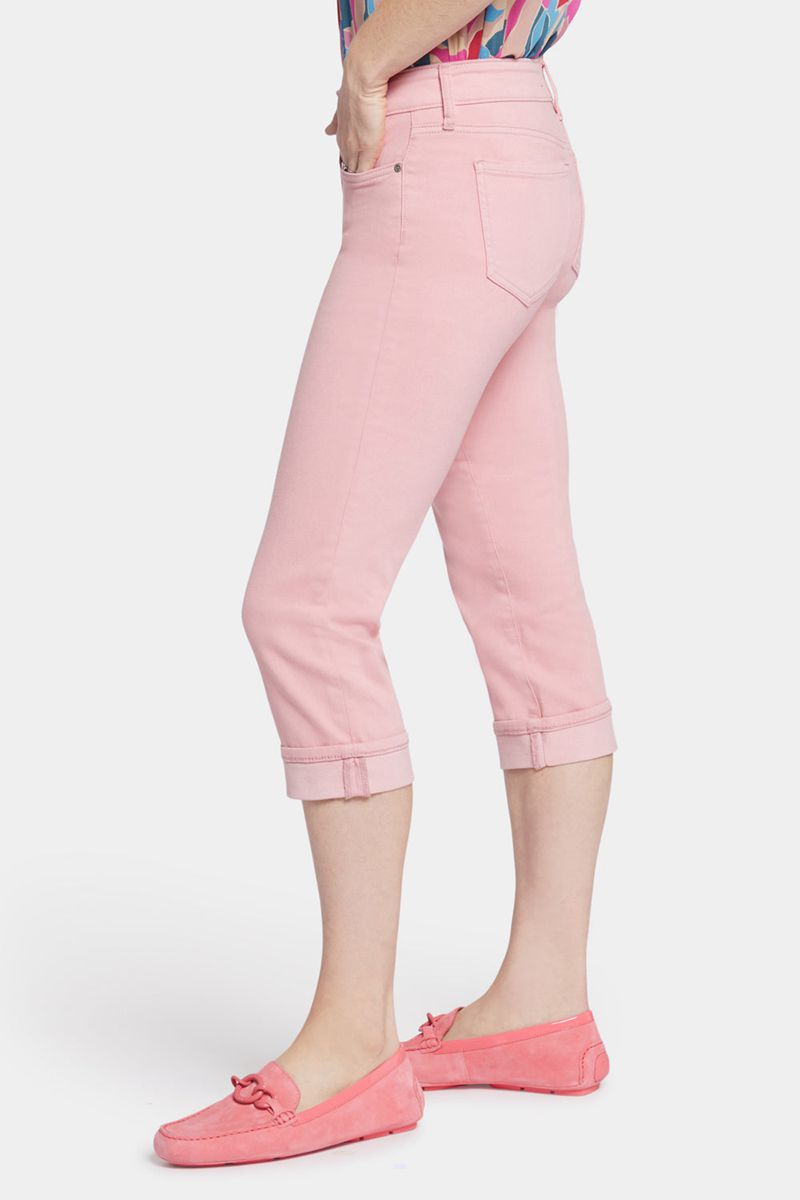 Pink Women's NYDJ Marilyn Straight Crop Jeans | NZ 051RZFXOL