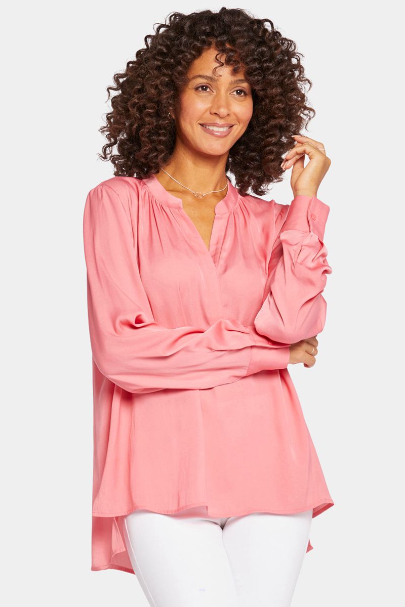 Pink Women\'s NYDJ Melody Blouse | NZ 360MRHFIJ