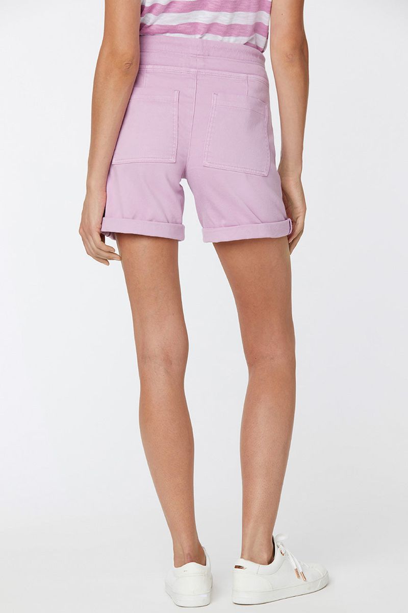 Pink Women's NYDJ Petite Drawstring Cargo Shorts | NZ 270VQXYLK