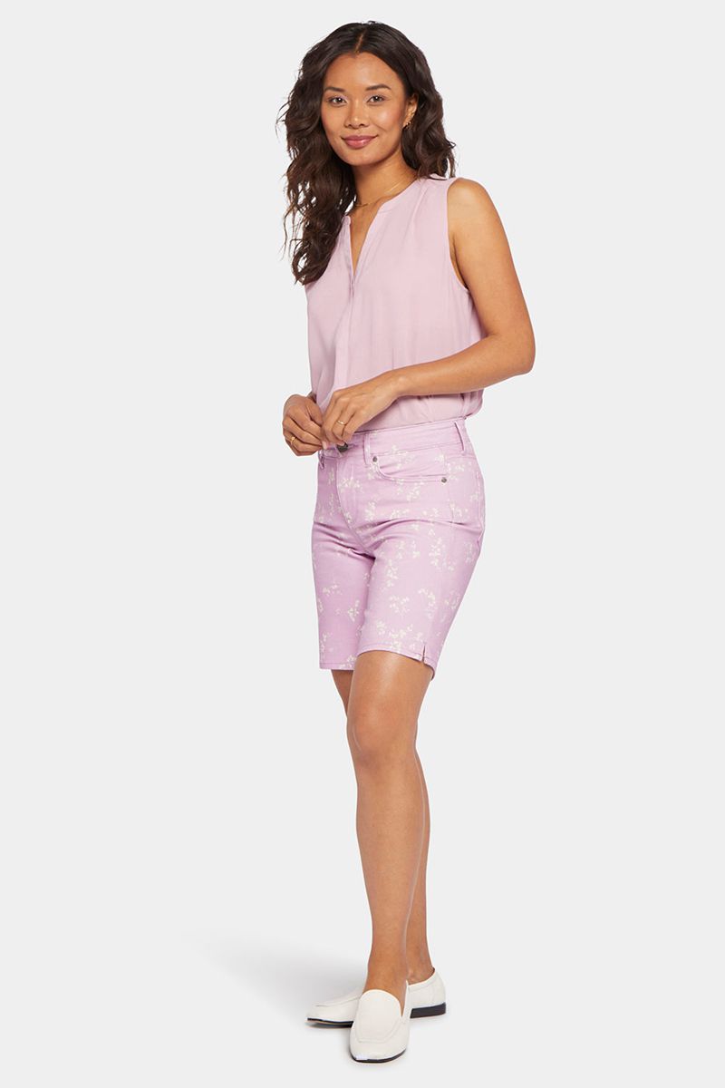 Pink Women's NYDJ Petite Ella Denim Shorts | NZ 851ACEXBP