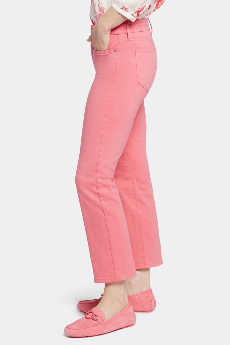 Pink Women's NYDJ Petite Marilyn Straight Ankle Jeans | NZ 290FXLAEY