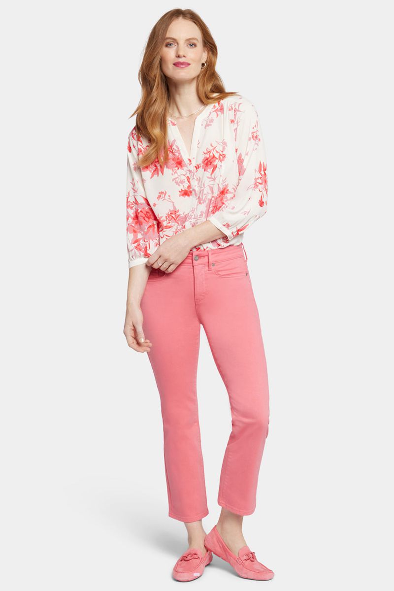 Pink Women's NYDJ Petite Marilyn Straight Ankle Jeans | NZ 290FXLAEY