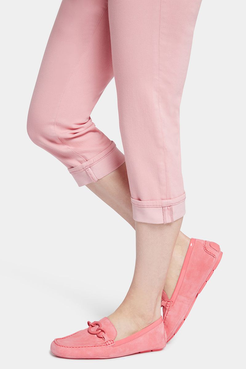 Pink Women's NYDJ Petite Marilyn Straight Crop Jeans | NZ 305CZBMDN