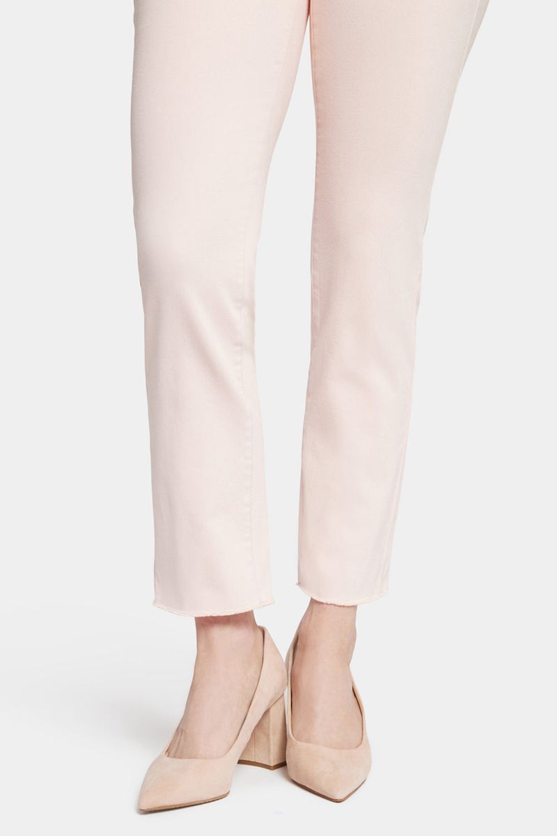 Pink Women's NYDJ Petite Sheri Slim Ankle Jeans | NZ 045OUSCWH