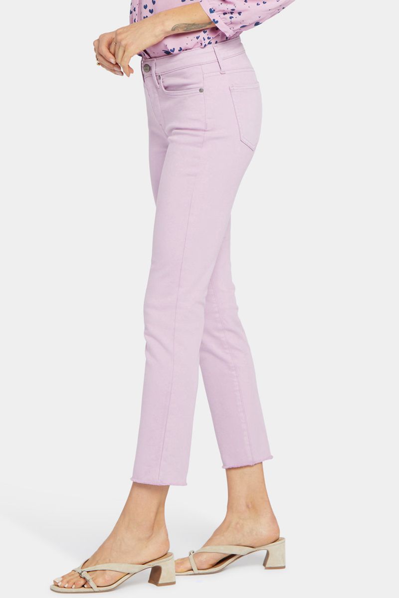 Pink Women's NYDJ Petite Sheri Slim Ankle Jeans | NZ 375WXQHKN