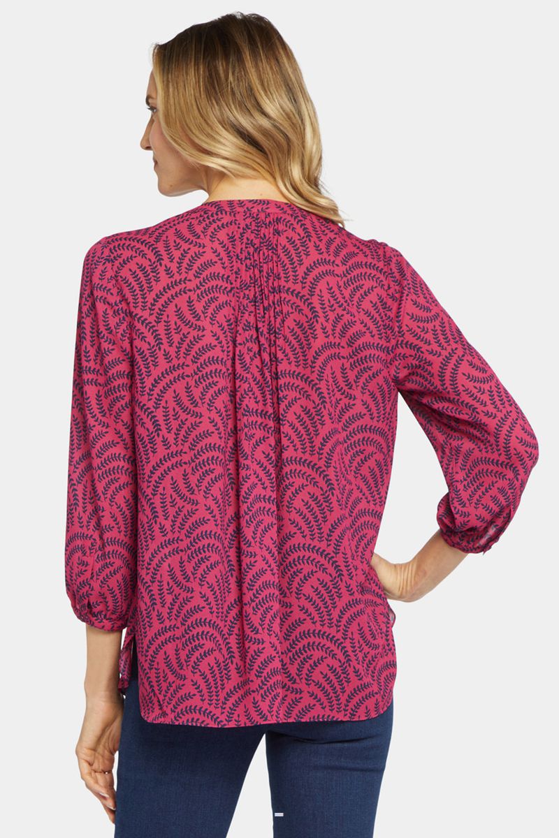 Pink Women's NYDJ Pintuck Blouse | NZ 250FLZKQA