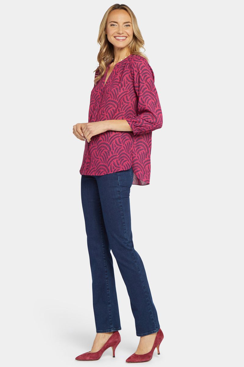 Pink Women's NYDJ Pintuck Blouse | NZ 250FLZKQA