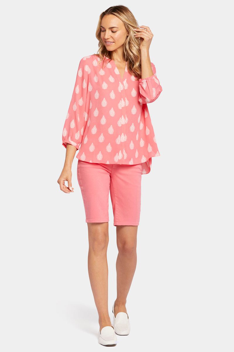 Pink Women's NYDJ Pintuck Blouse | NZ 519XPNMSJ