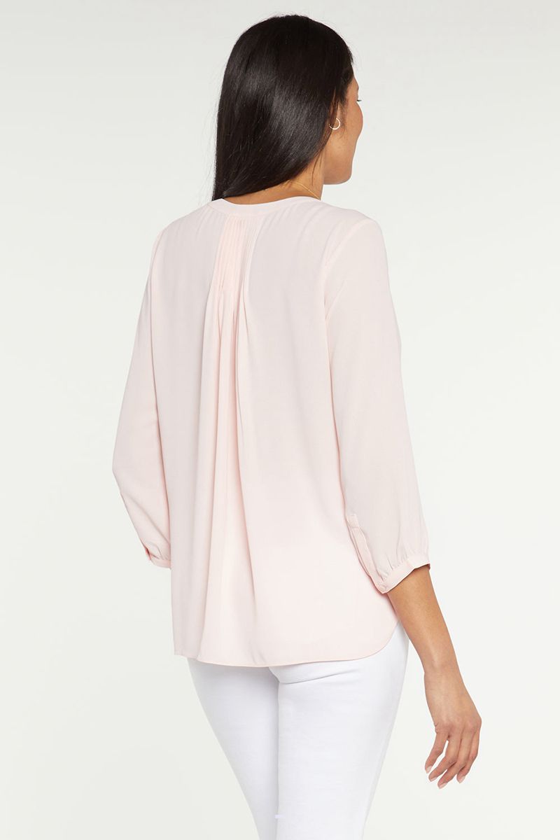 Pink Women's NYDJ Pintuck Blouse | NZ 580LWDBVI