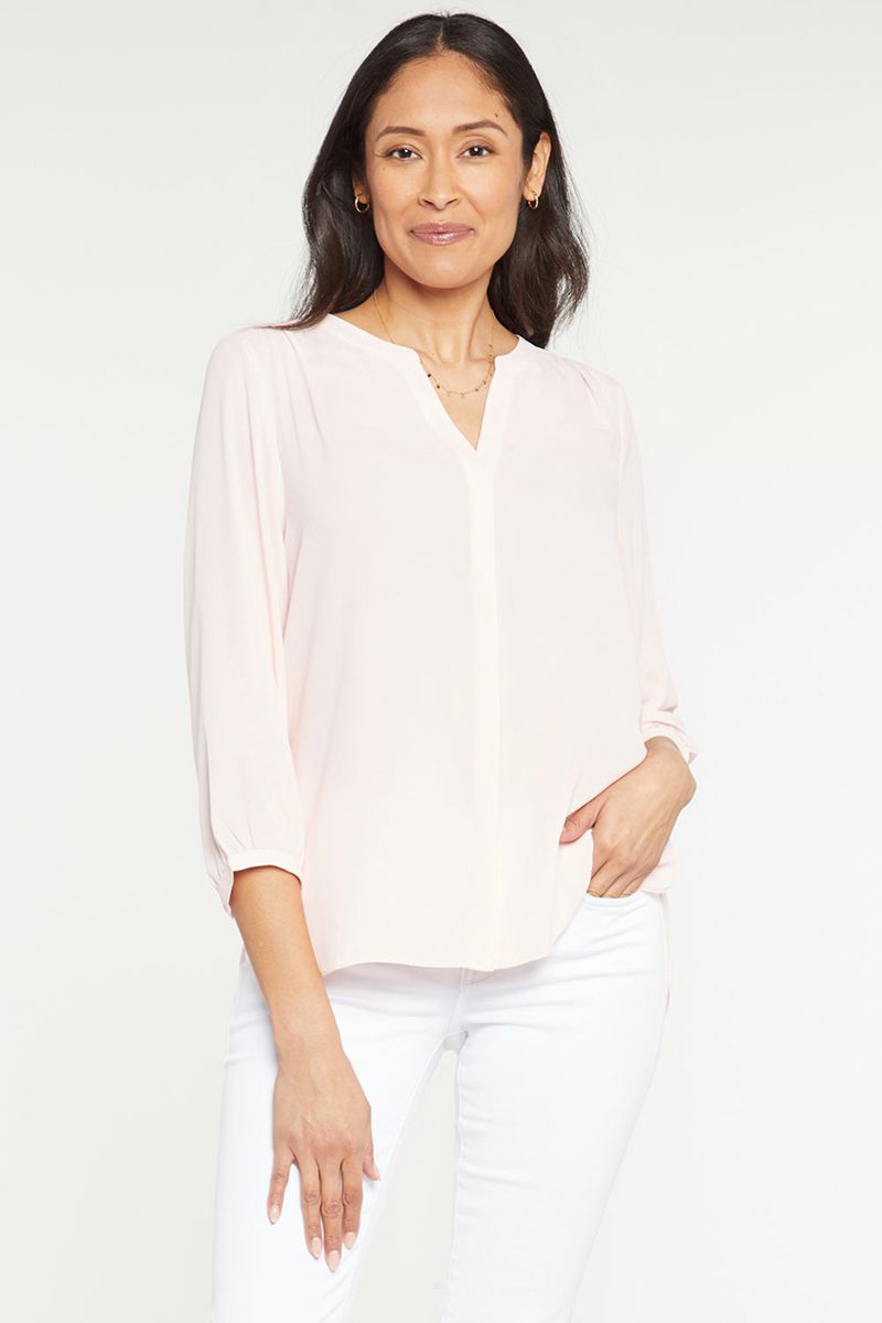 Pink Women\'s NYDJ Pintuck Blouse | NZ 580LWDBVI