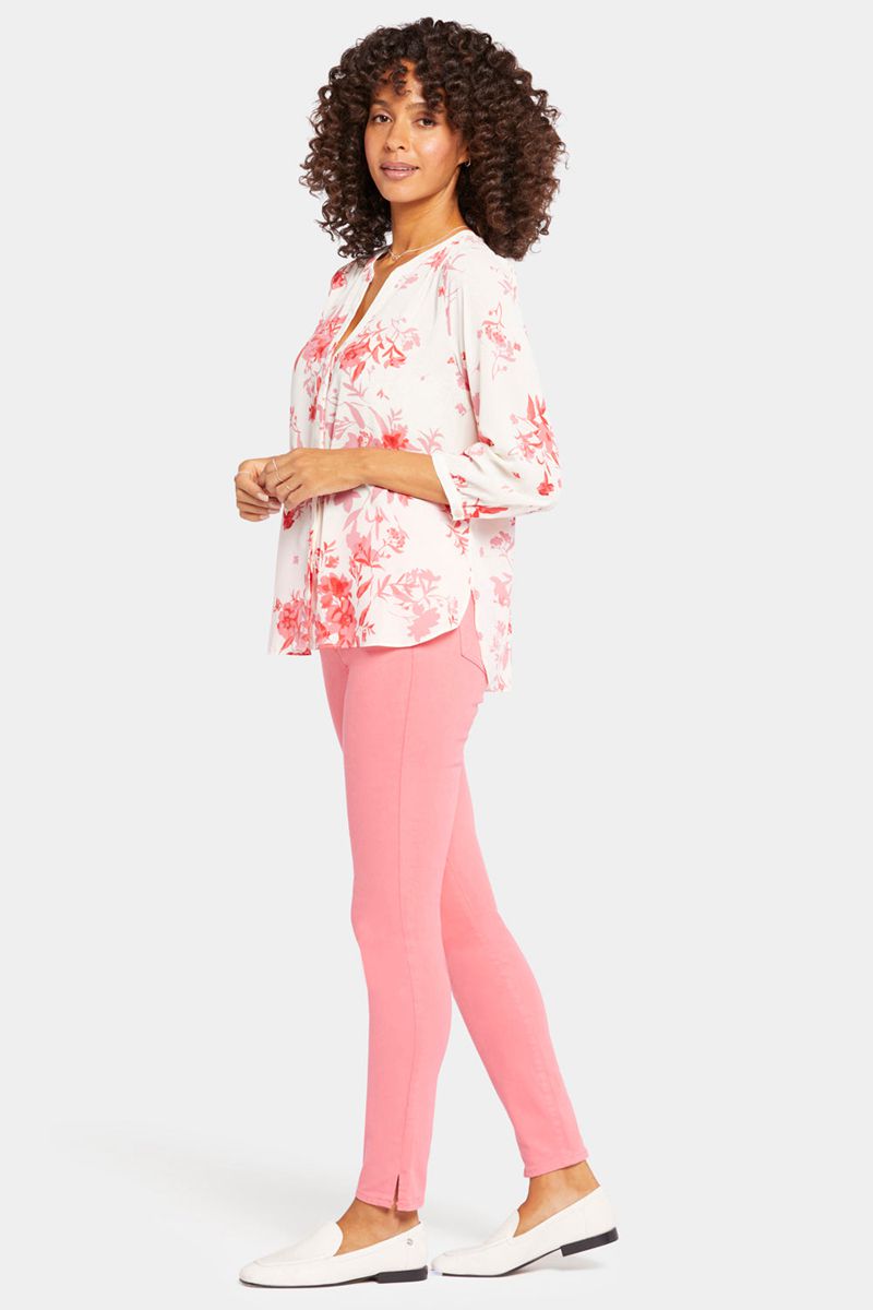 Pink Women's NYDJ Pintuck Blouse | NZ 651UWDIAG