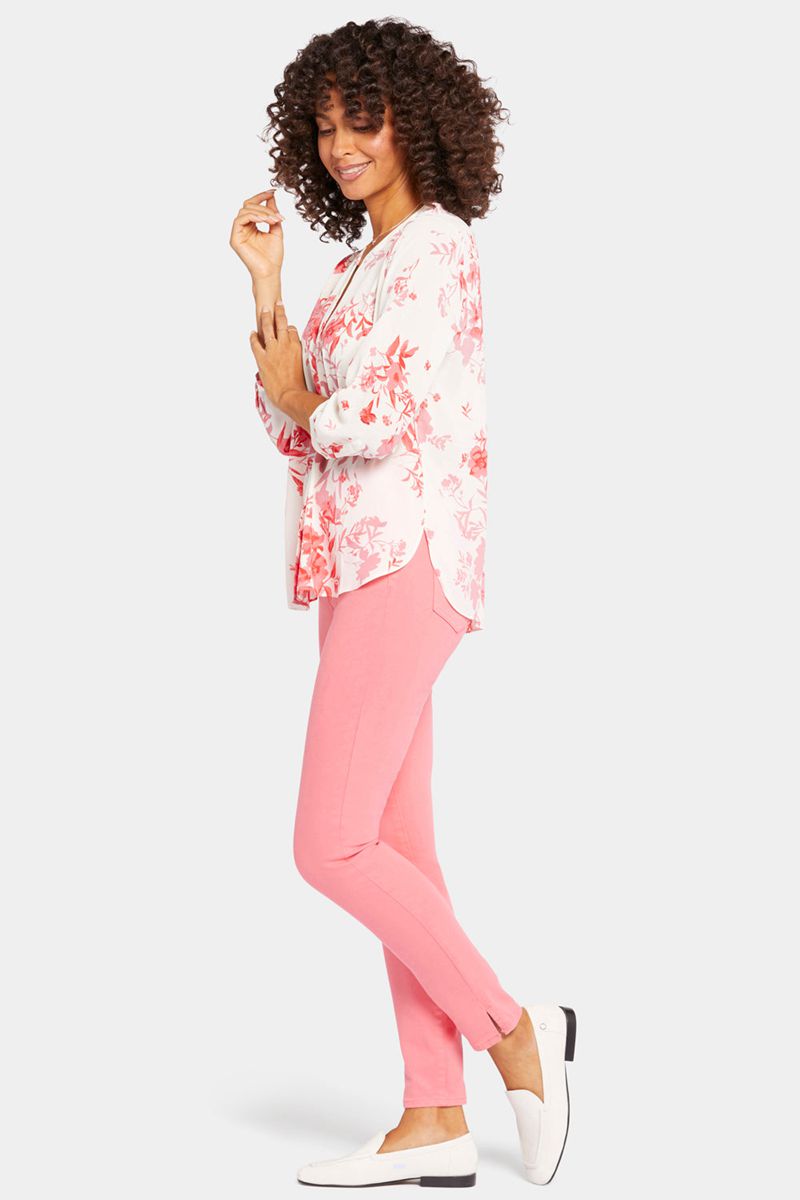 Pink Women's NYDJ Pintuck Blouse | NZ 651UWDIAG